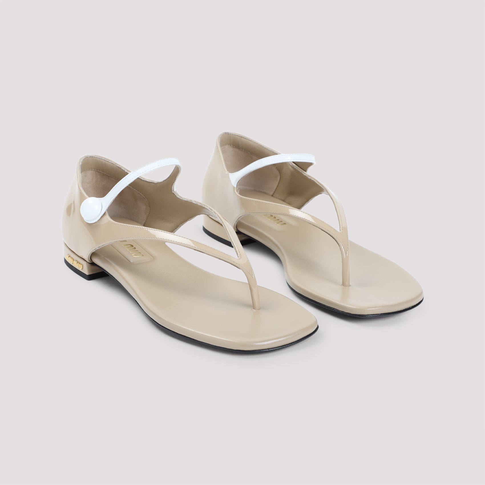 MIU MIU 100% Leather Sandals for Women