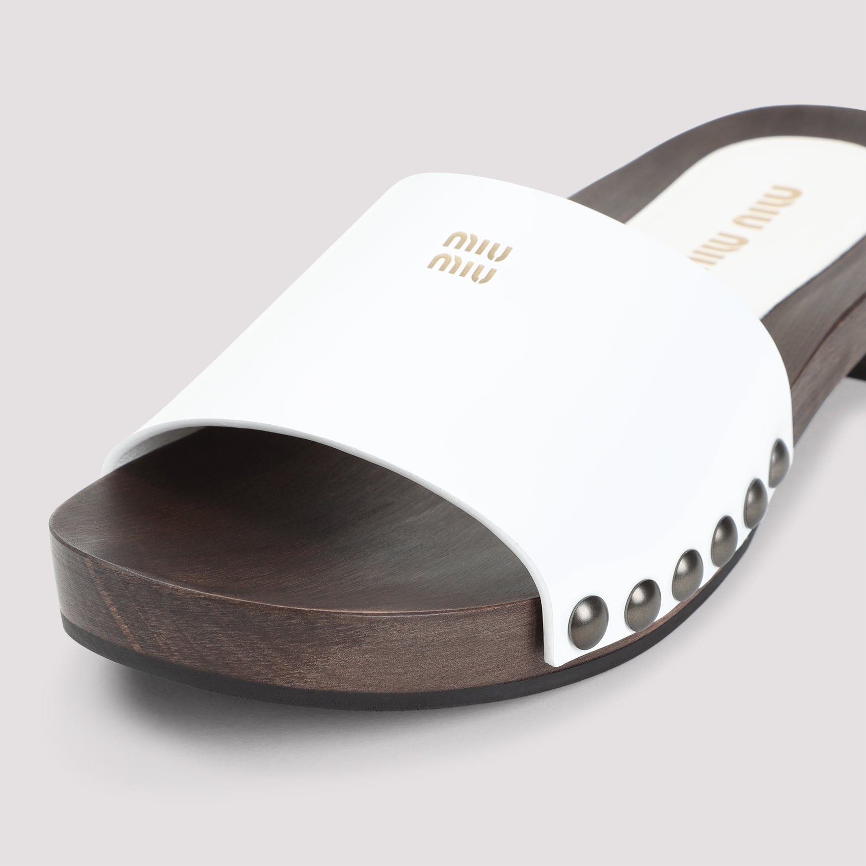 MIU MIU Leather Clogs for Women