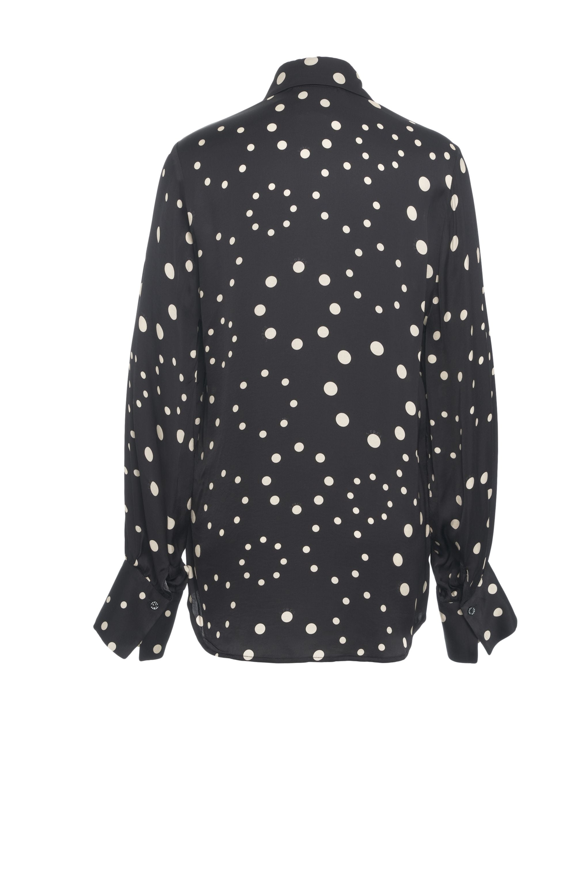 5 PROGRESS Elegant Bow-Collared Blouse with Animal Print