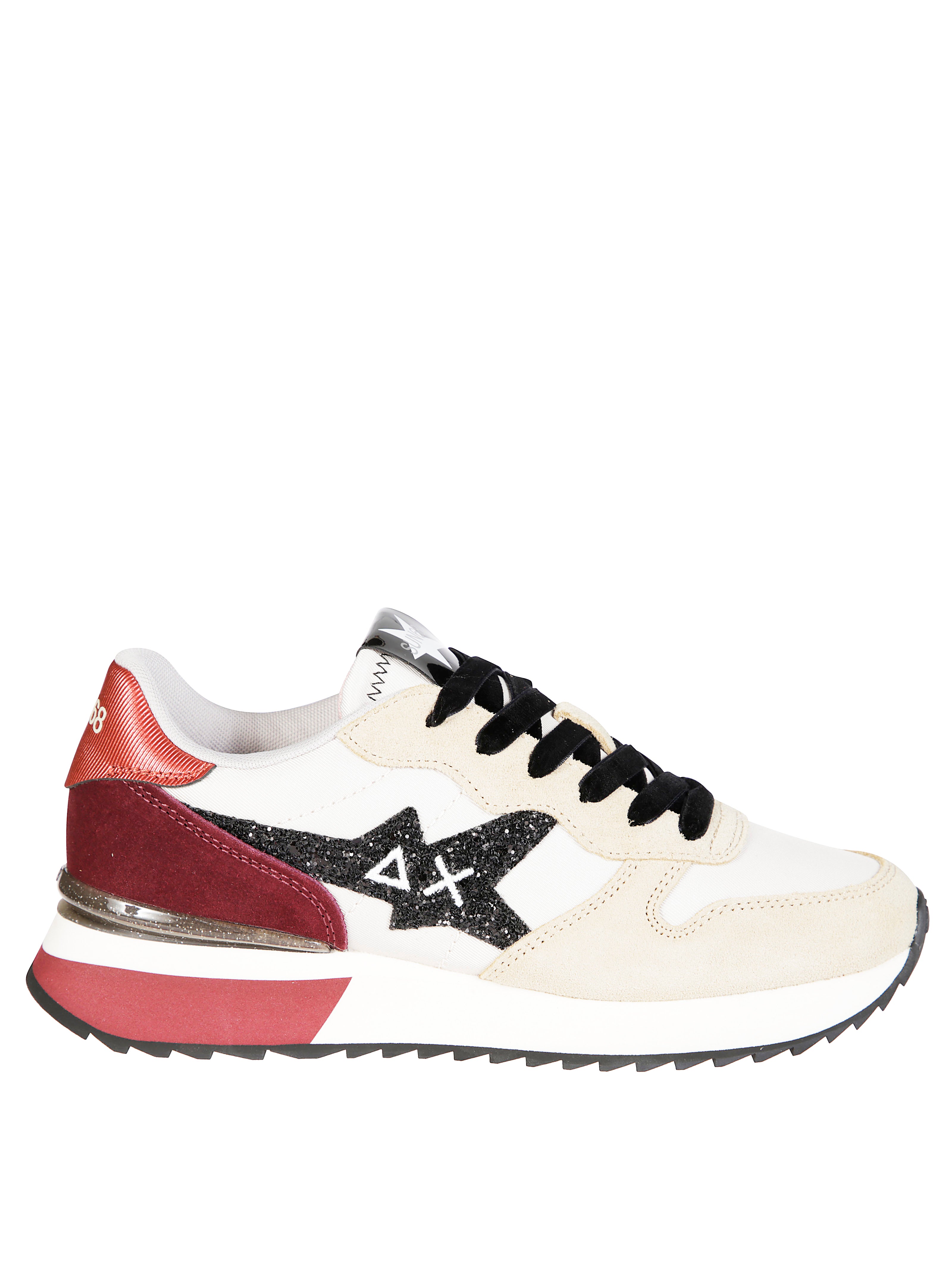 SUN 68 Glitter Logo Sneakers for Men