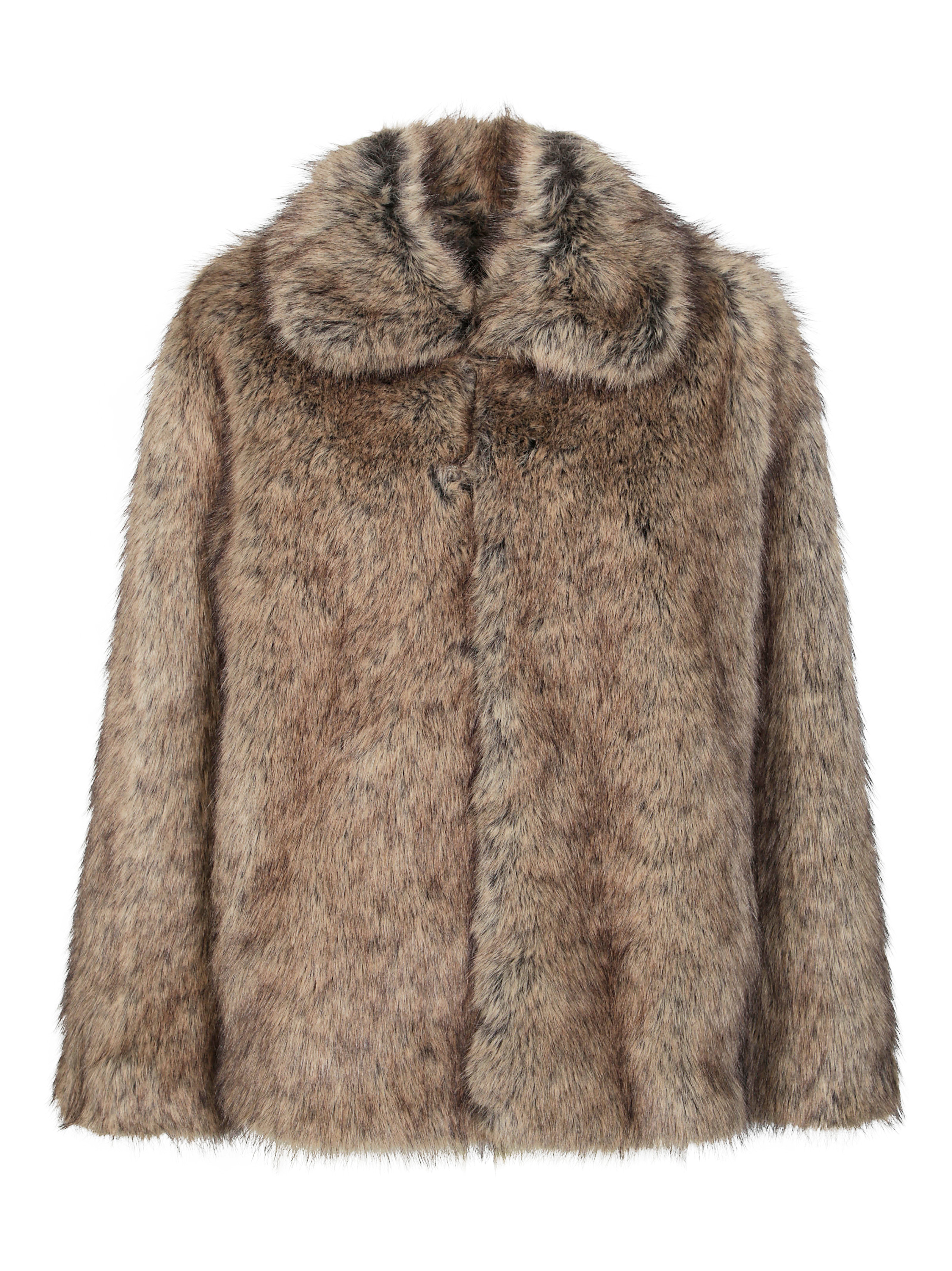 LIUJO Eco-Friendly Faux Fur Jacket for Men