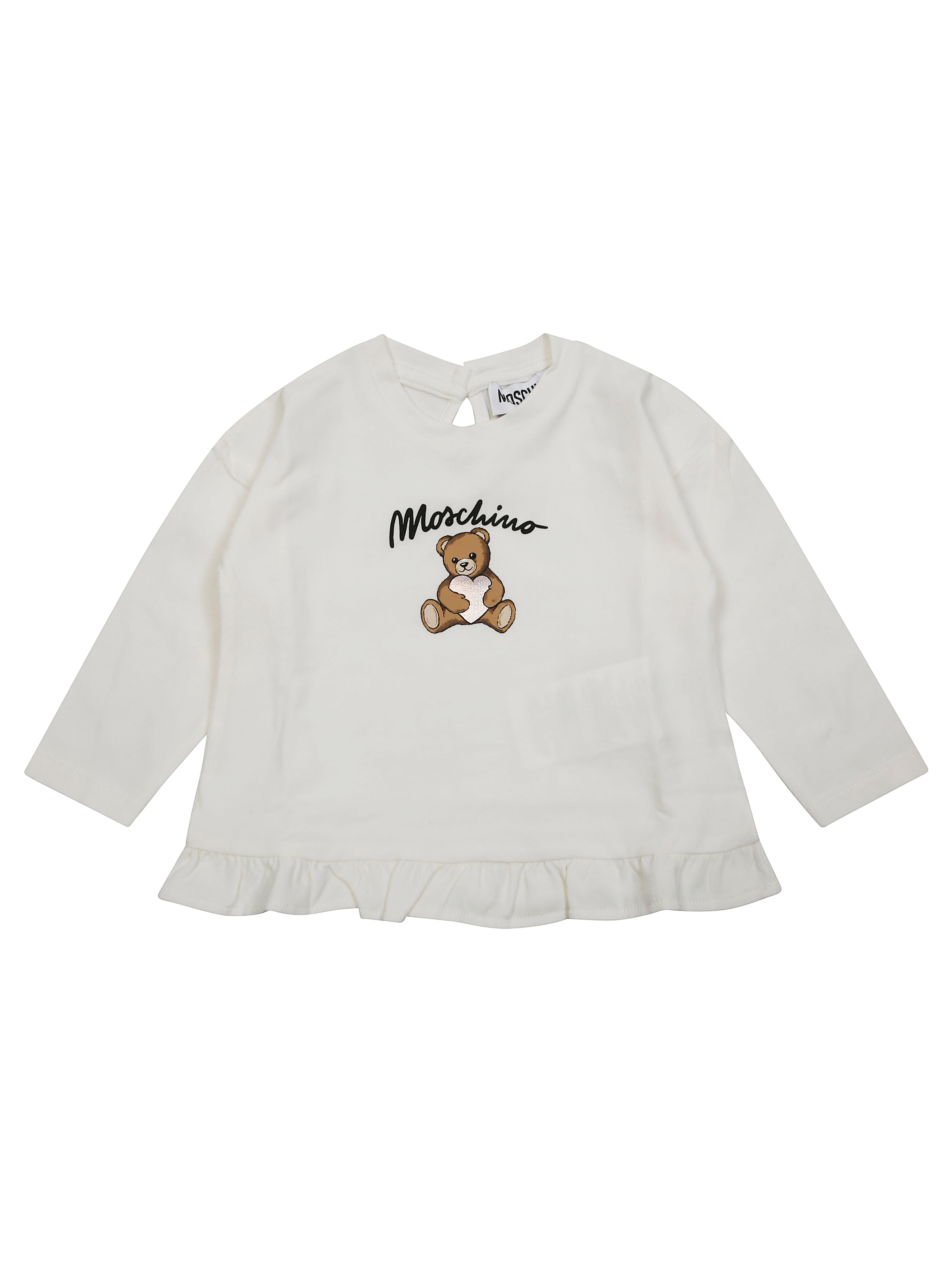 MOSCHINO BABY Mini Long Sleeve T-Shirt with Toy and Heart