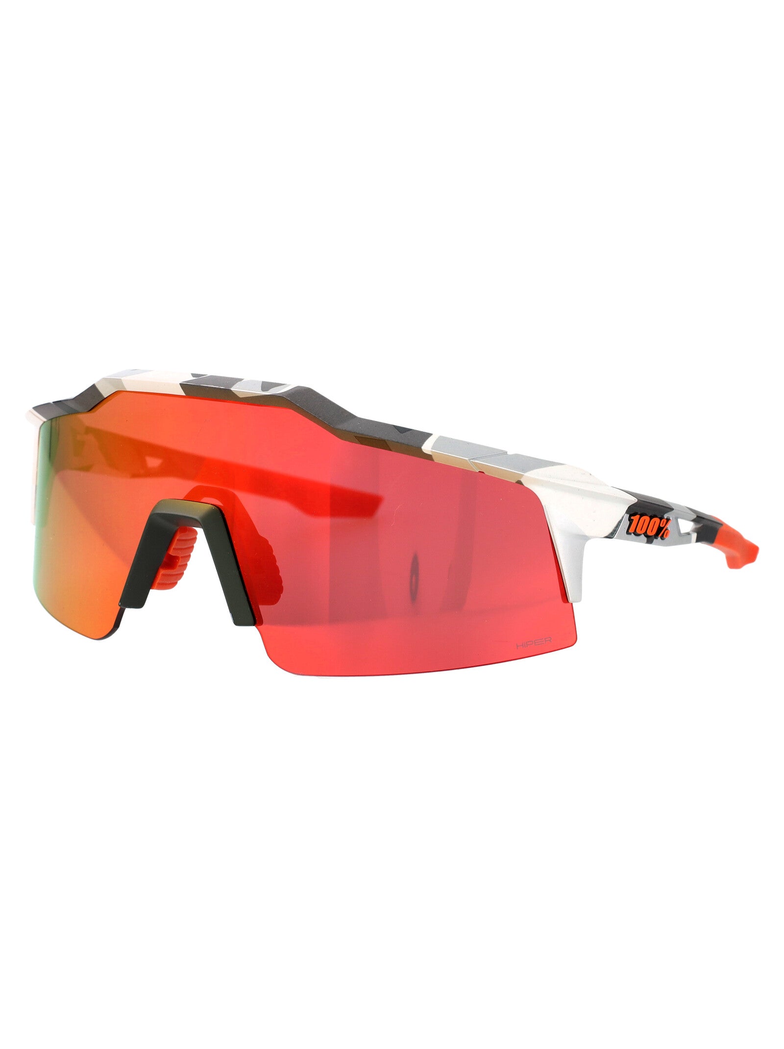 100% Trendy Camo Multi-Layer Mirror Lens Acetate Sunglasses