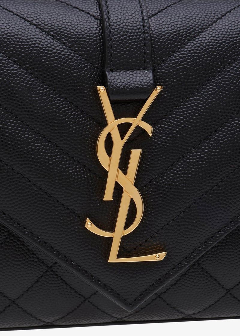 SAINT LAURENT Mini Envelope Shoulder Bag