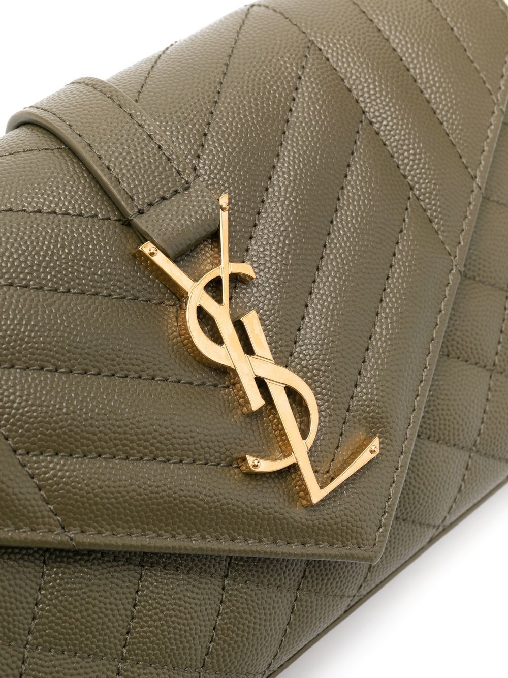 SAINT LAURENT Mini Logo Plaque Shoulder Handbag