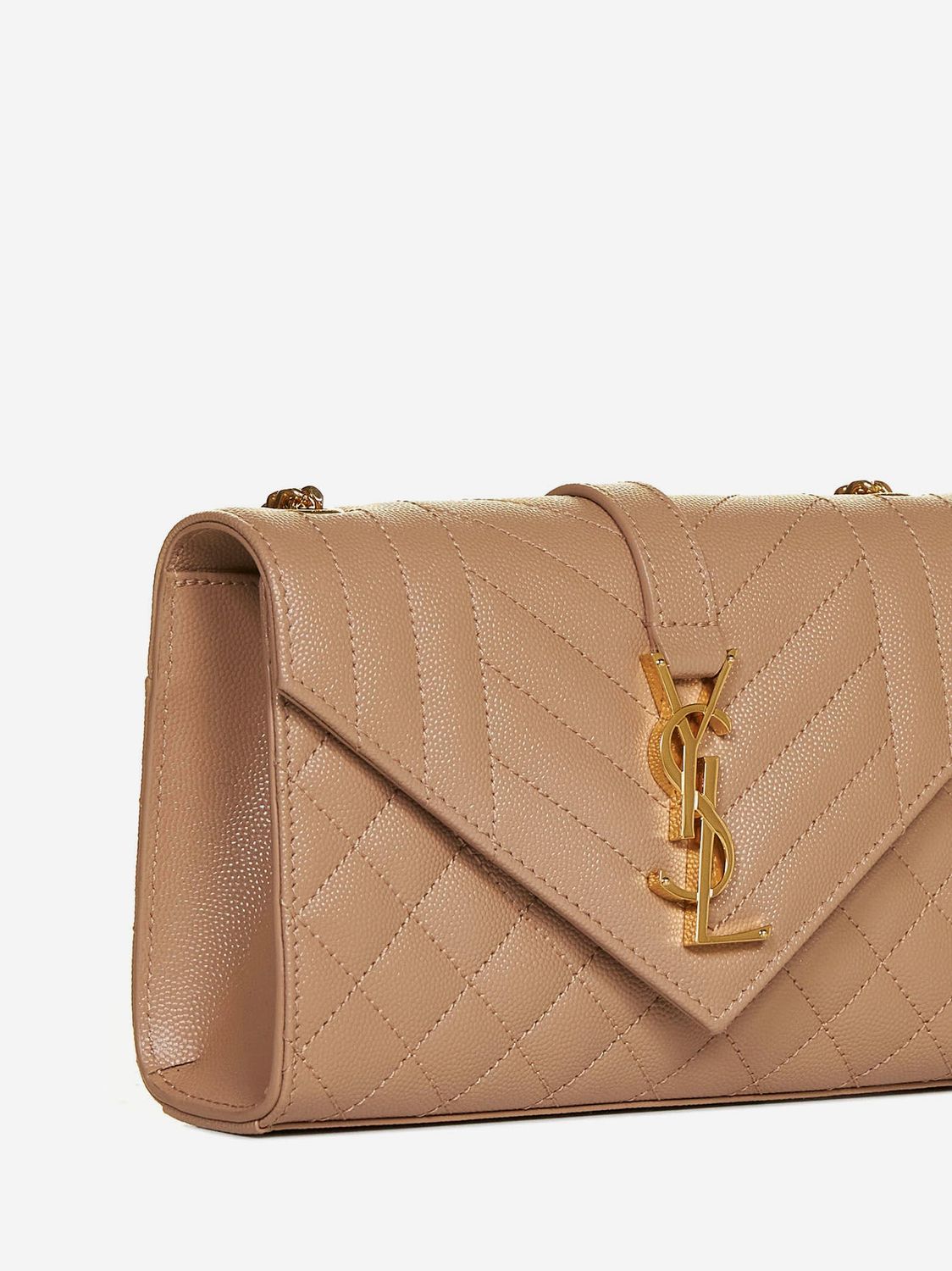SAINT LAURENT Mini Grain Leather Crossbody Bag