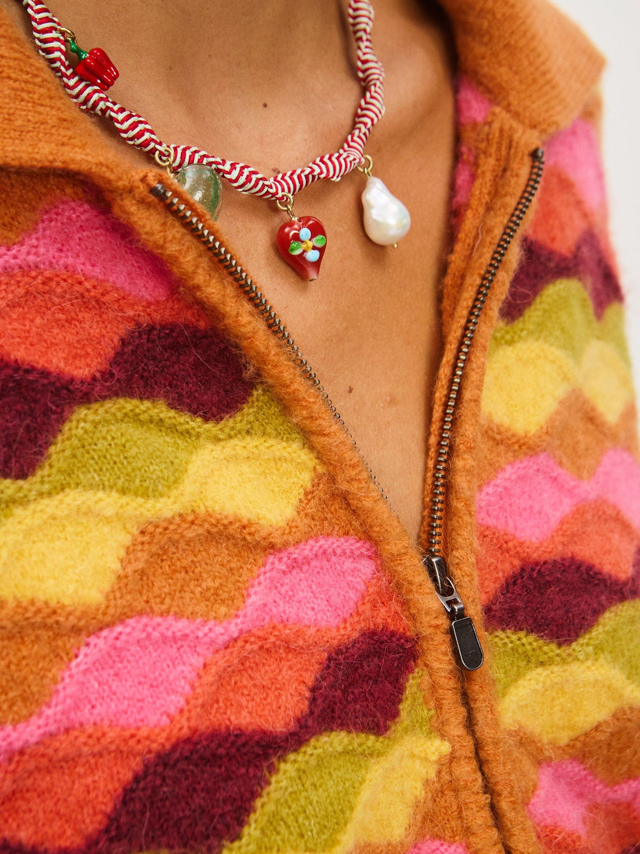 ALEMAIS Macrame Charm Necklace