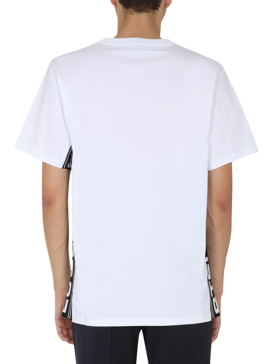 STELLA MCCARTNEY Round Neck T-Shirt with Side Bands