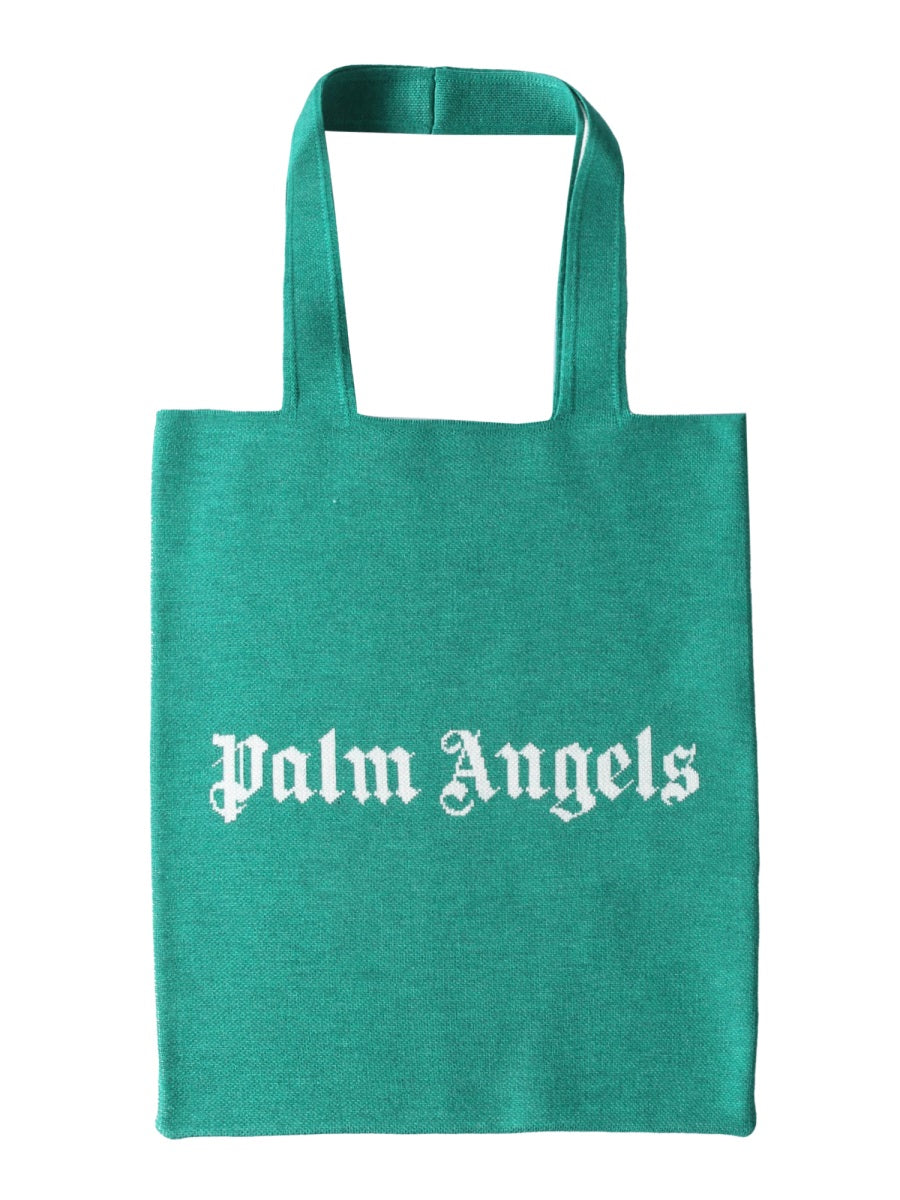 PALM ANGELS Logo Shopper Handbag with Double Handle