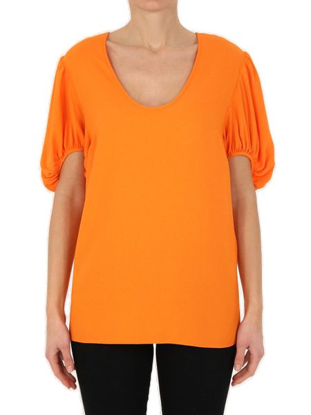 STELLA MCCARTNEY Short Balloon Sleeve Top - Size 40
