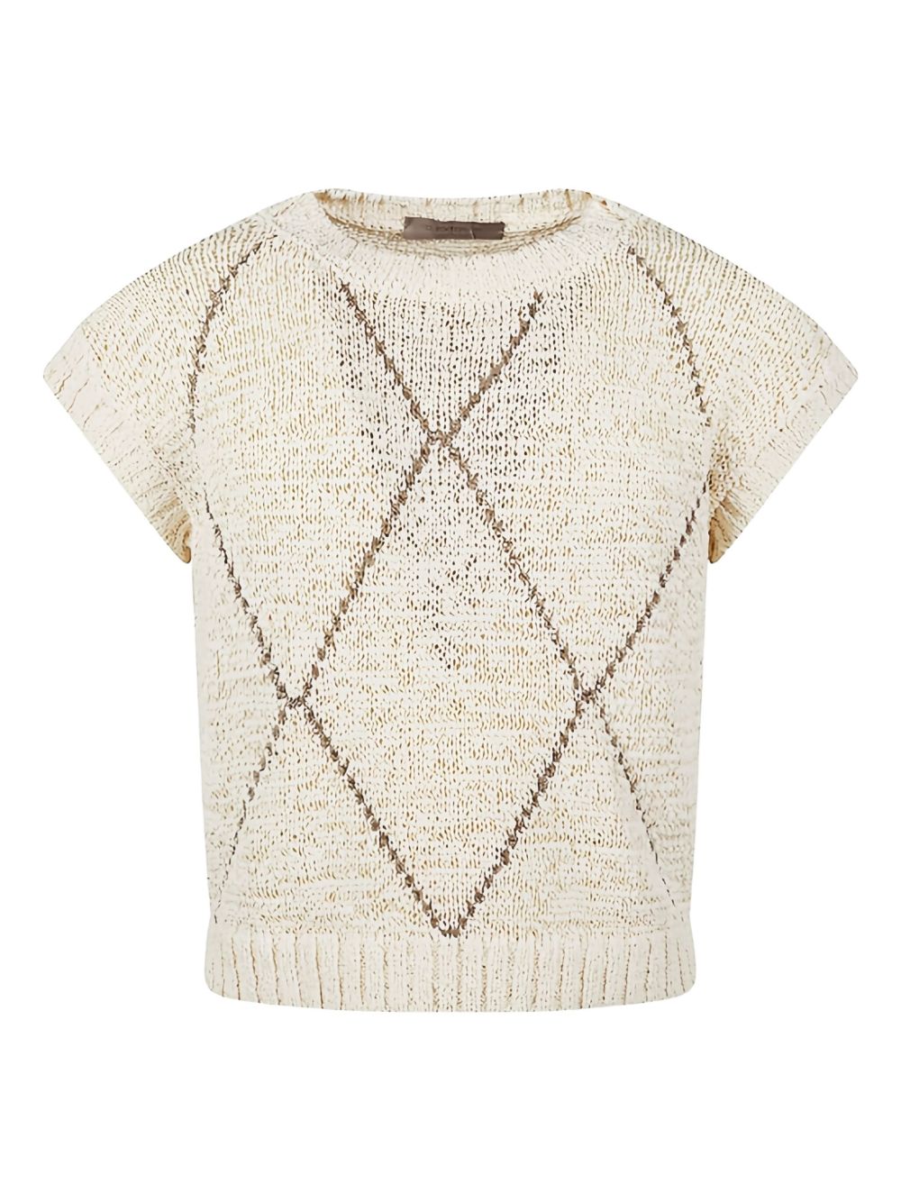 D.EXTERIOR Textured Knit Tee - Short Sleeves