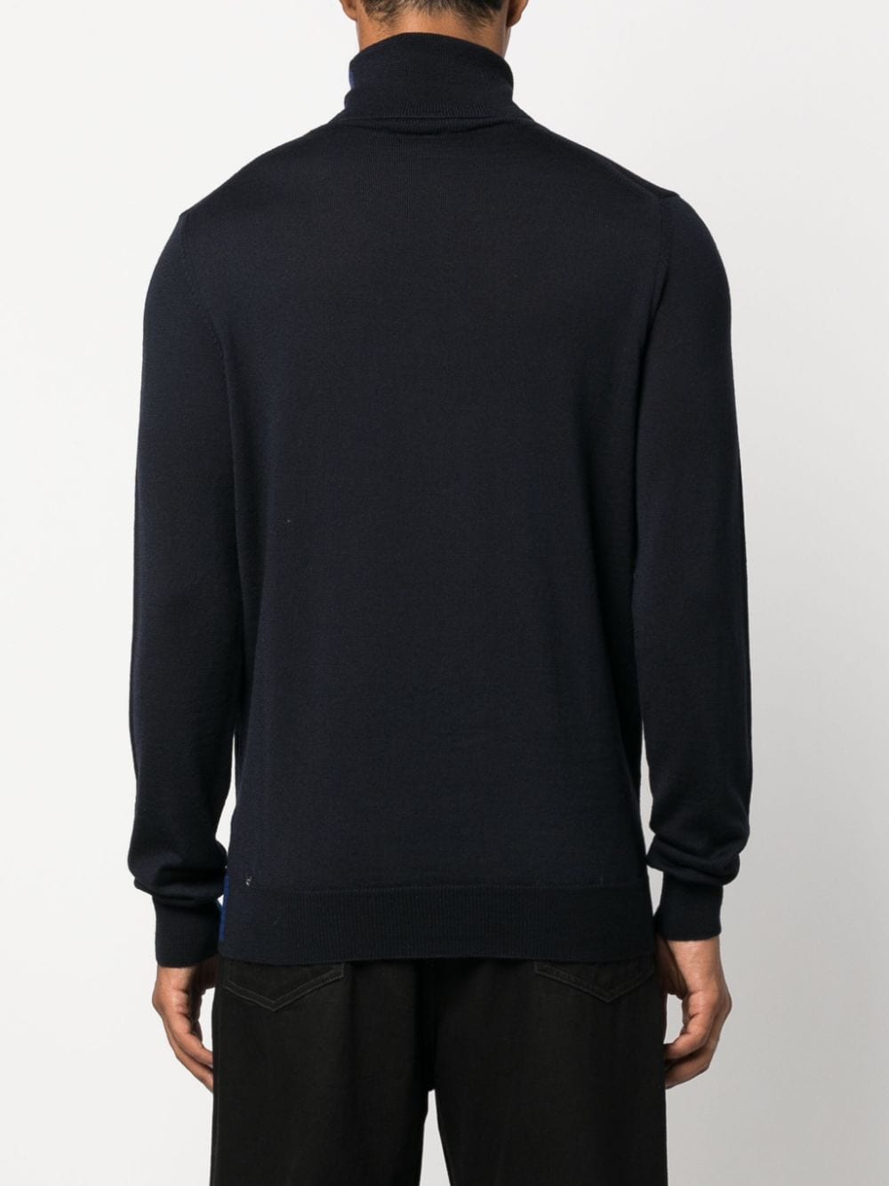 DEL CARLO Classic Wool Turtle Neck Sweater