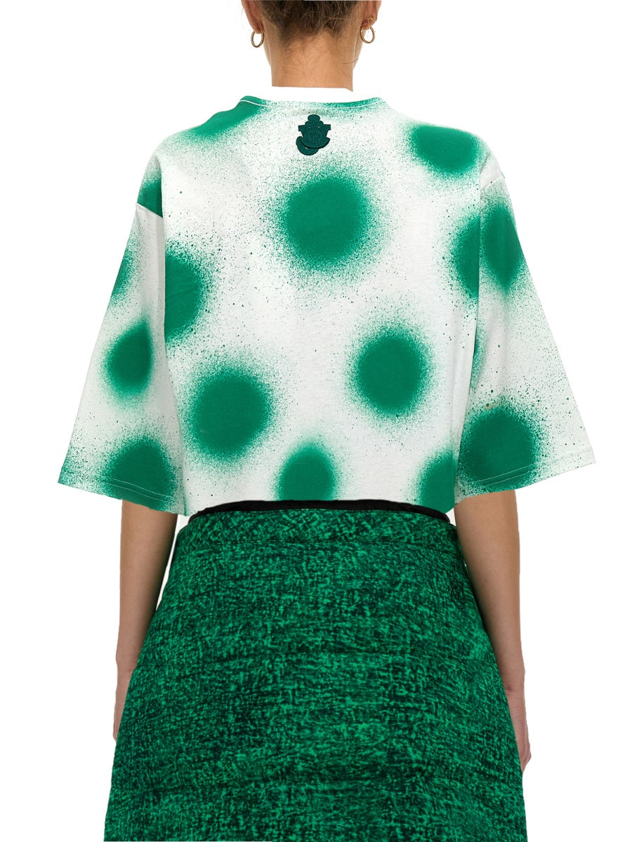 MONCLER GENIUS Unisex Crew-Neck Short Sleeve Print T-Shirt