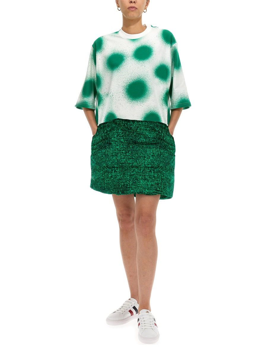 MONCLER GENIUS Unisex Crew-Neck Short Sleeve Print T-Shirt