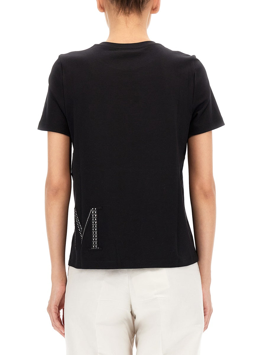 S MAX MARA Classic Monogram Logo T-Shirt