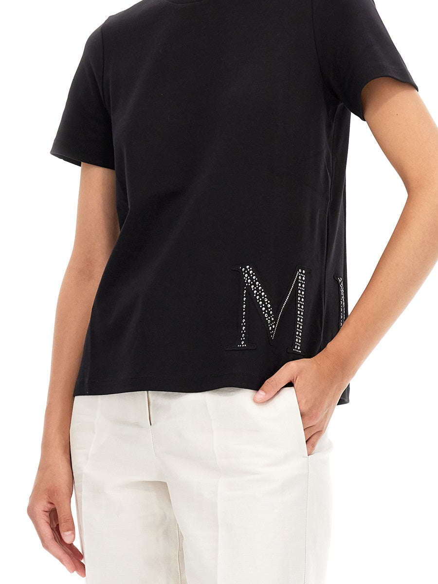 S MAX MARA Classic Monogram Logo T-Shirt