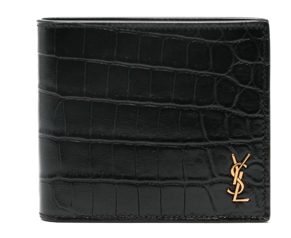 SAINT LAURENT Mini Leather Wallet for Men