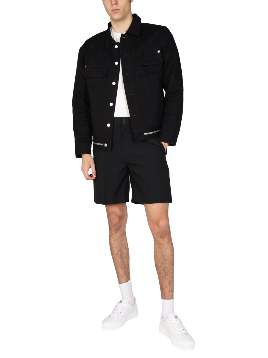 GIVENCHY Logo Bar Bermuda Shorts