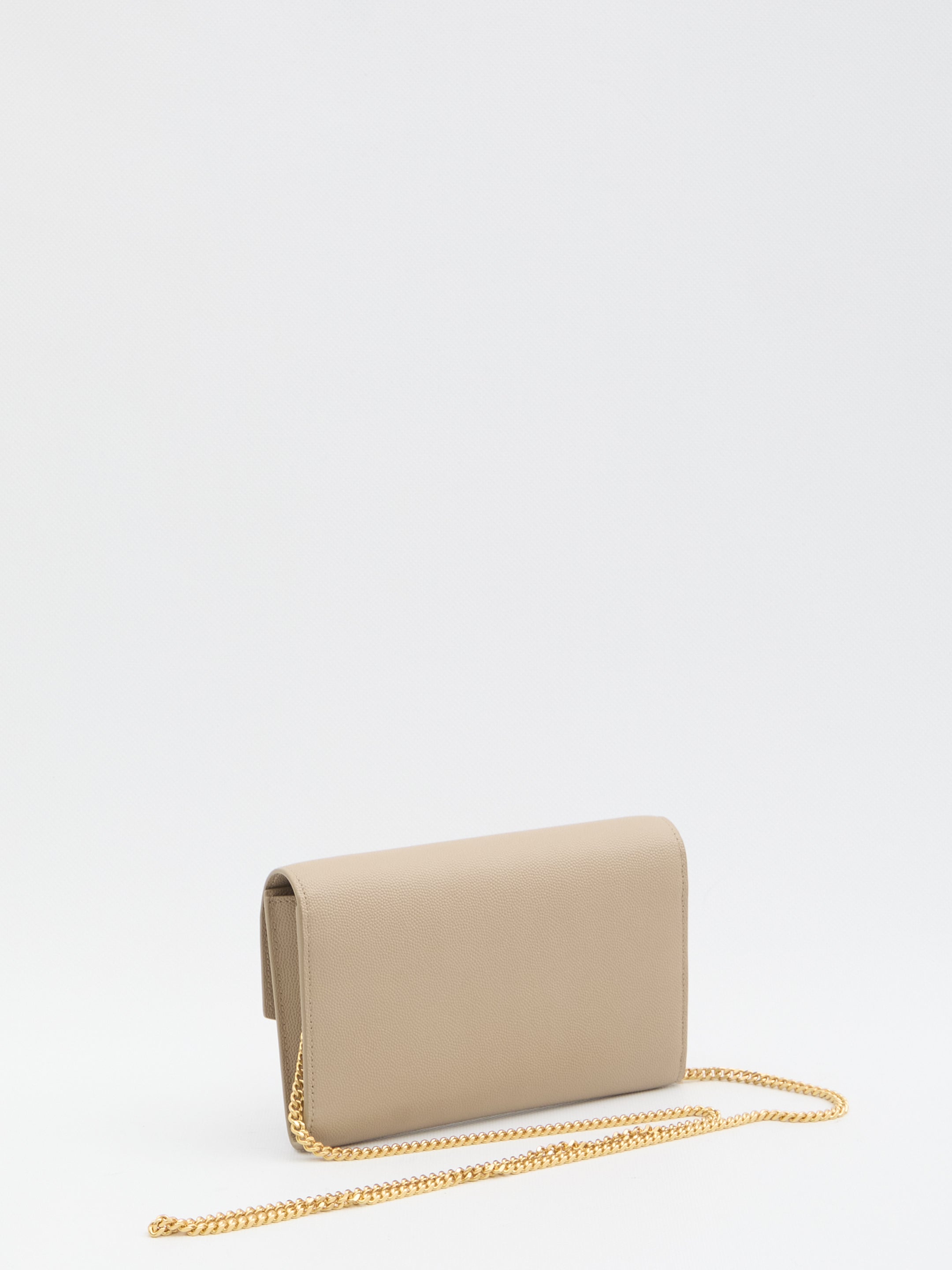 SAINT LAURENT Mini Envelope Pouch Handbag with Chain - FW25