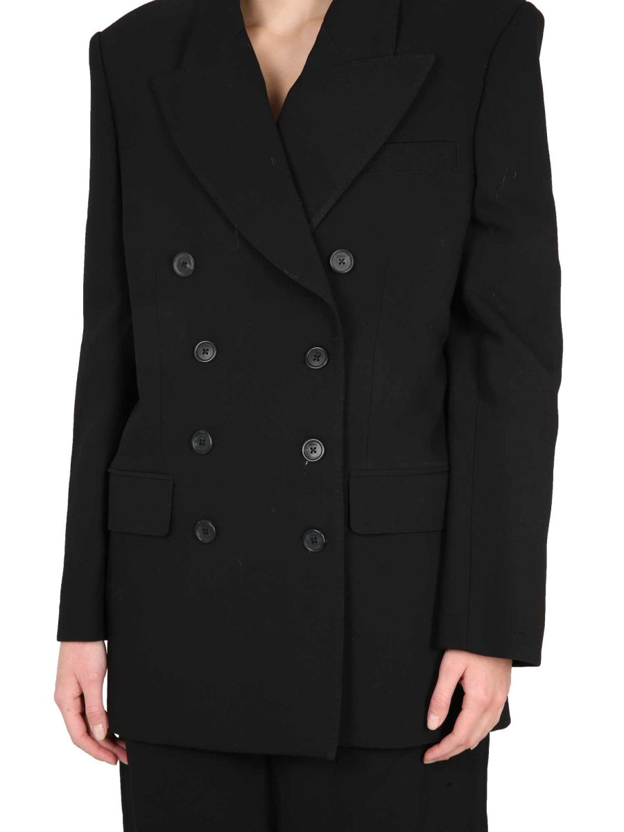 KHAITE Elegant Tanner Jacket with Mirror Lapels