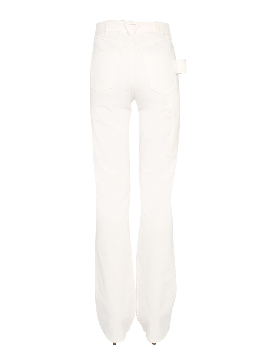 BOTTEGA VENETA Flare Jeans with Oval Button Closure - Women's