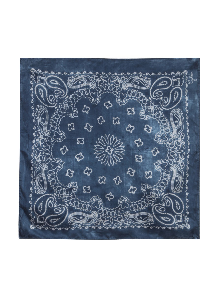 GOLDEN GOOSE Paisley Print Scarf - 65 CM