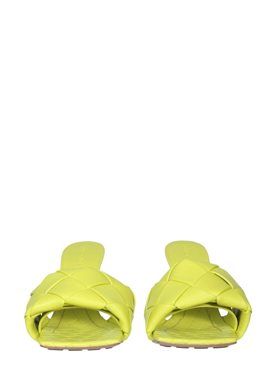 BOTTEGA VENETA Chic Woven Nappa Heel Sandal - 9 cm