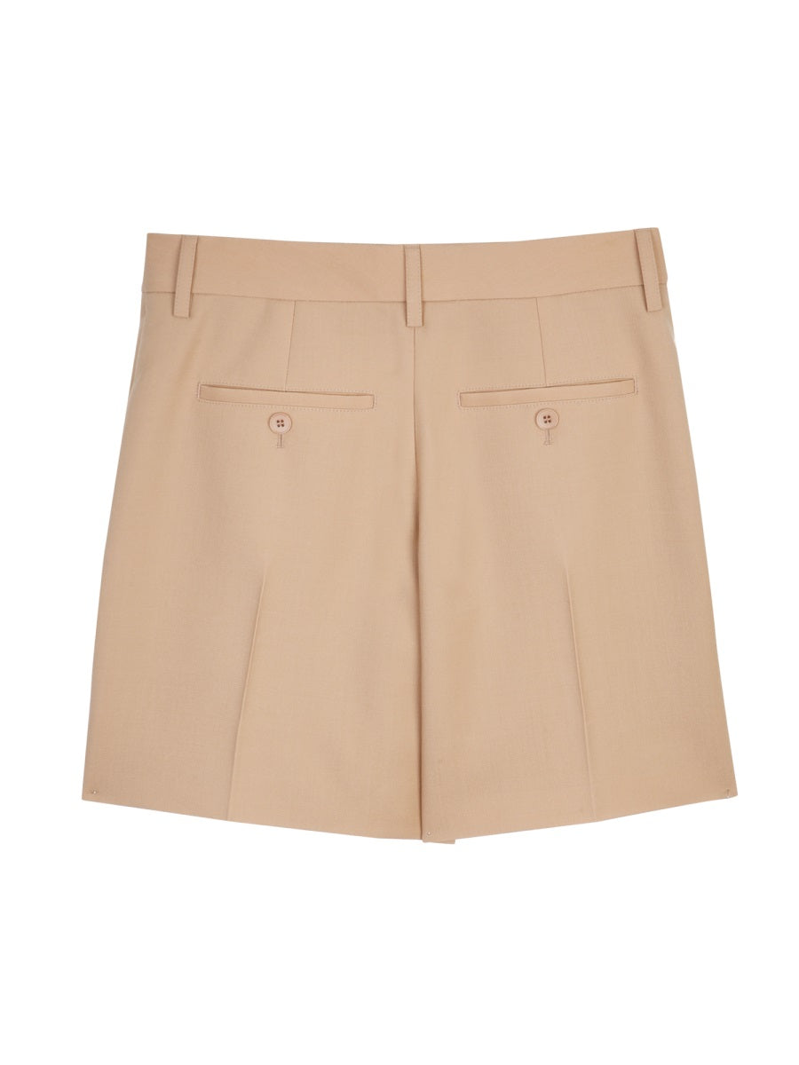 BURBERRY Pleated Women's Mini Shorts