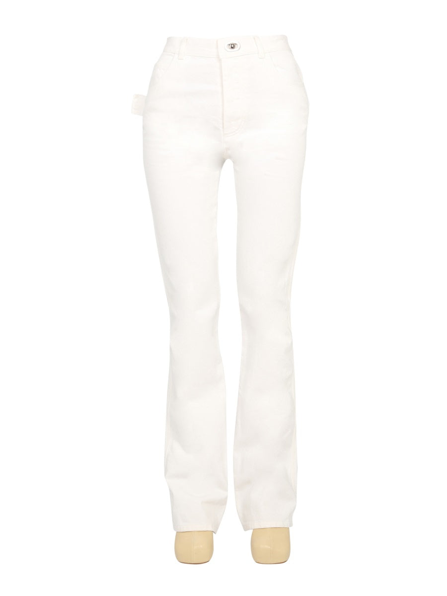 BOTTEGA VENETA Flare Jeans with Oval Button Closure - Women's