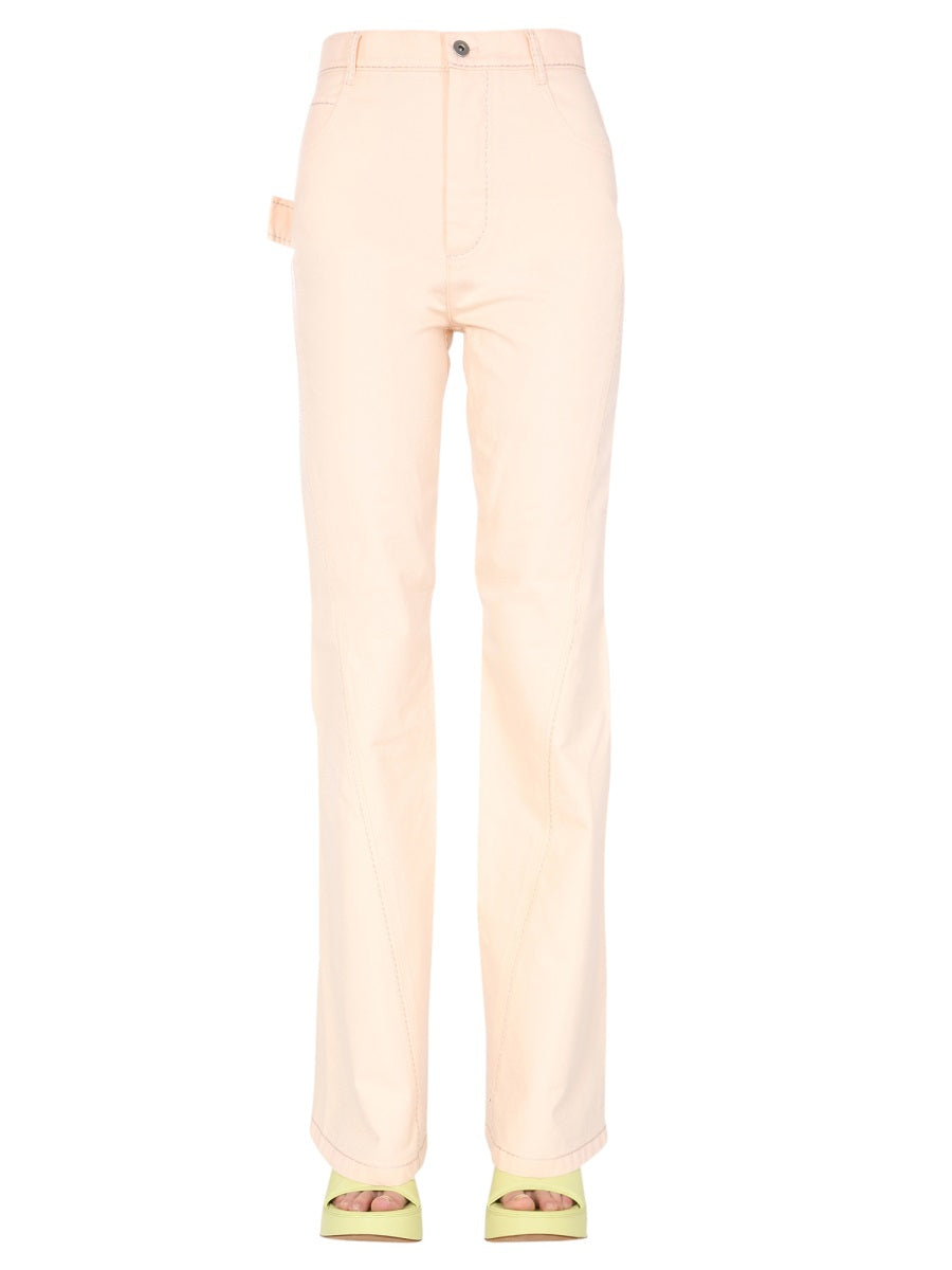 BOTTEGA VENETA Flared Jeans with Front Button Closure for Women