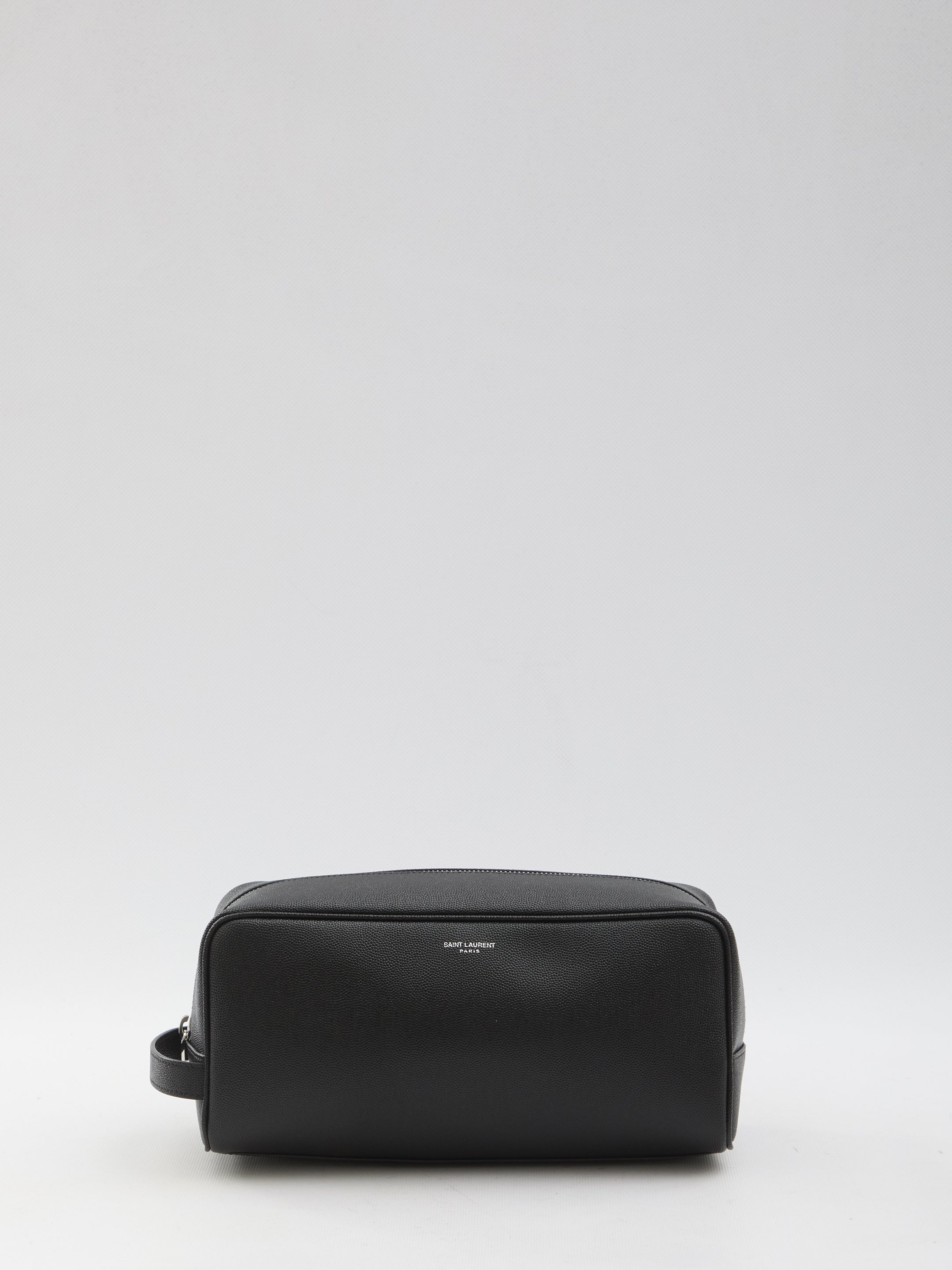 SAINT LAURENT Leather Toiletry Case 30x14x11cm