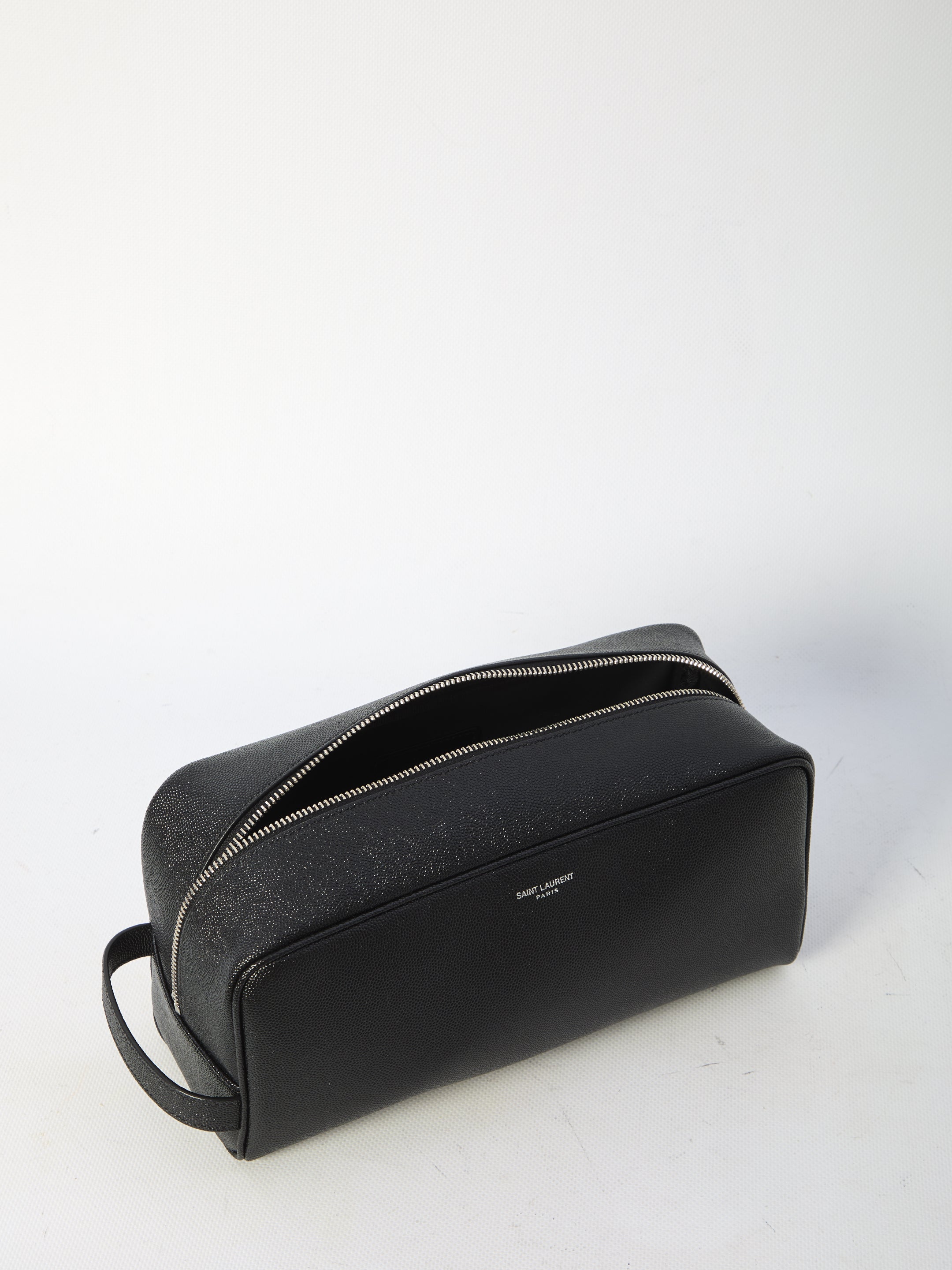 SAINT LAURENT Leather Toiletry Case 30x14x11cm