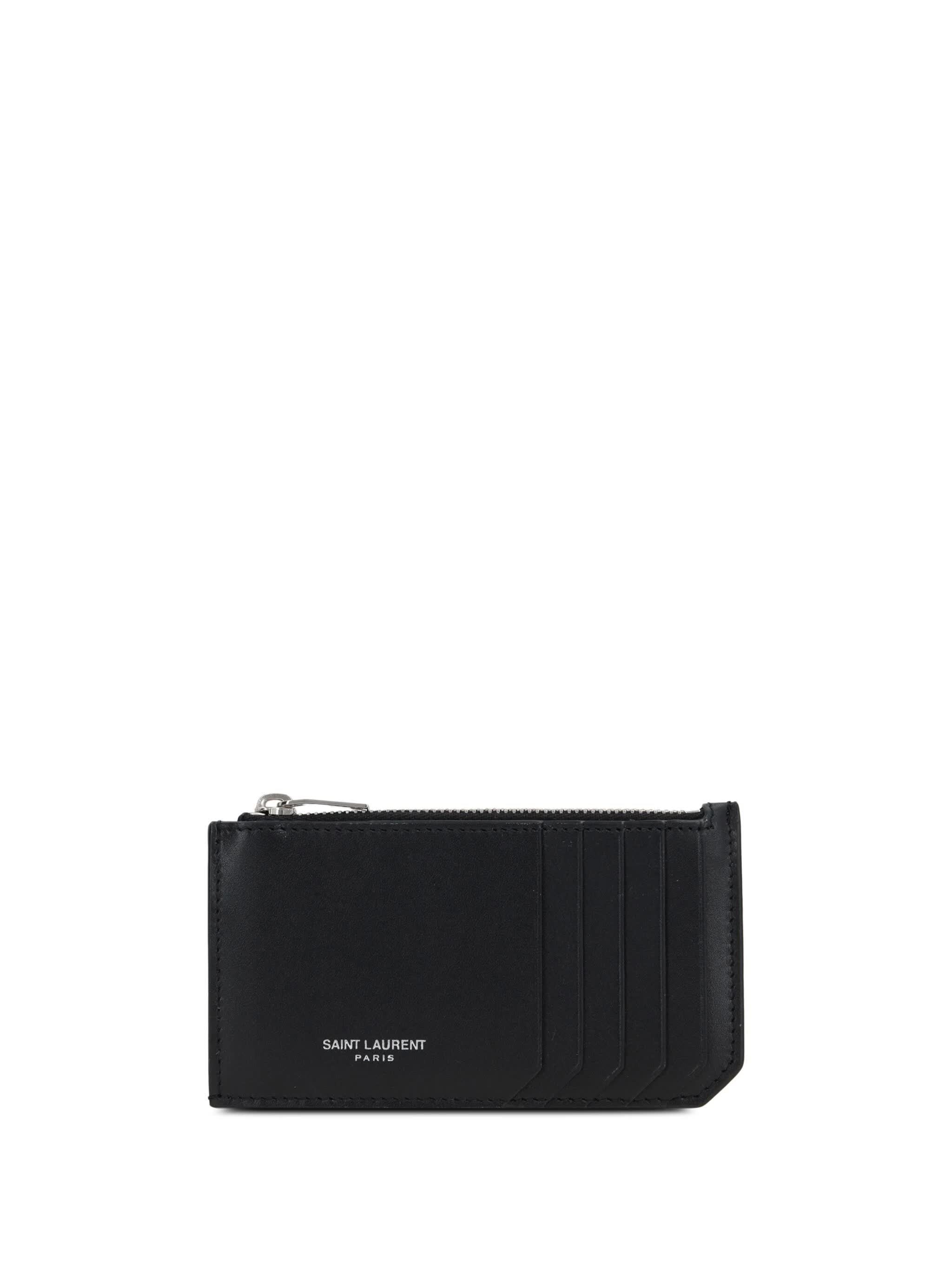 SAINT LAURENT Men's Mini Wool Wallet