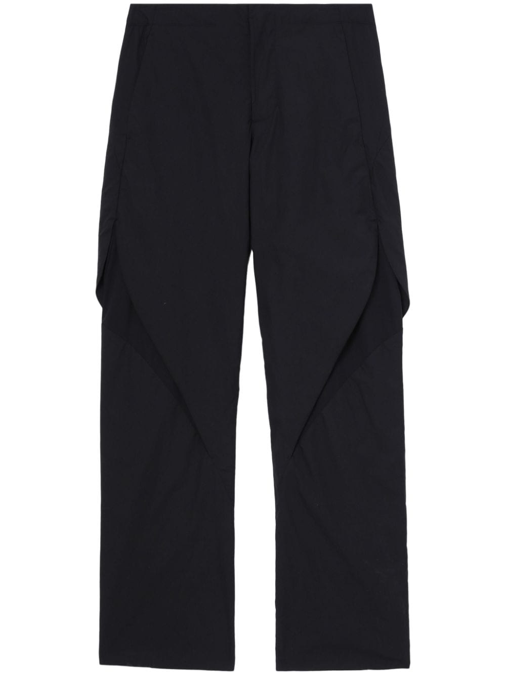 POST ARCHIVE FACTION (PAF) Men's Mid-Rise Cotton Blend Trousers with Layered Design