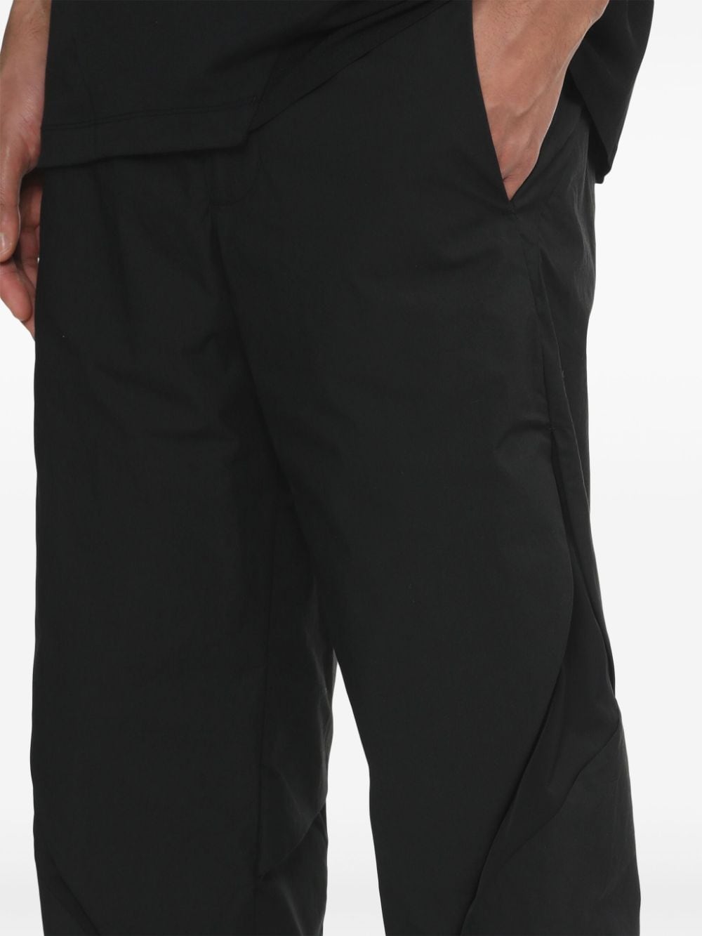 POST ARCHIVE FACTION (PAF) Men's Mid-Rise Cotton Blend Trousers with Layered Design