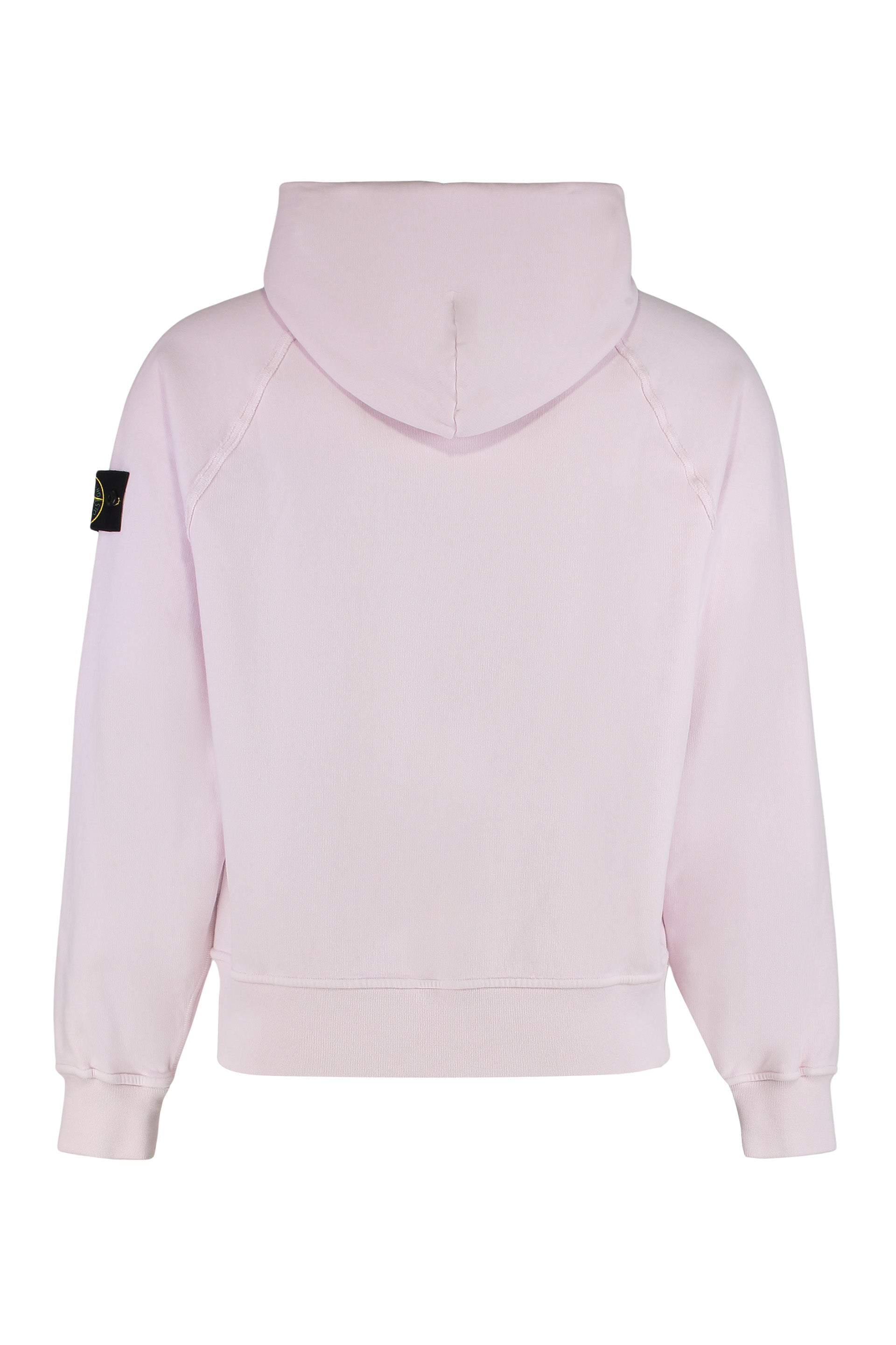 STONE ISLAND Organic Cotton Hoodie with Removable Logo Patch - FW25