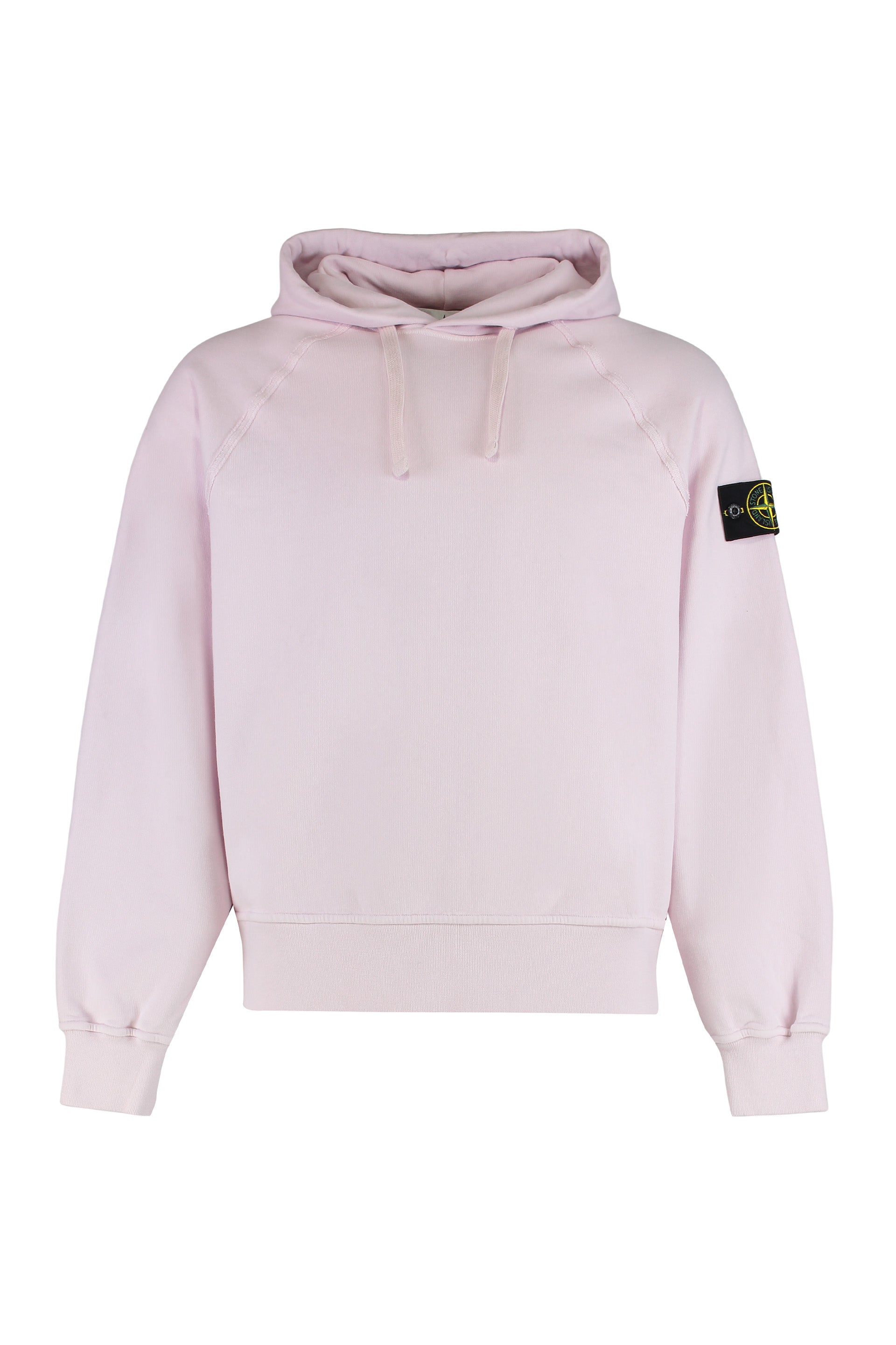 STONE ISLAND Organic Cotton Hoodie with Removable Logo Patch - FW25