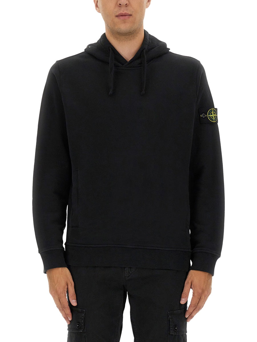 STONE ISLAND Cotton Hoodie - Size L