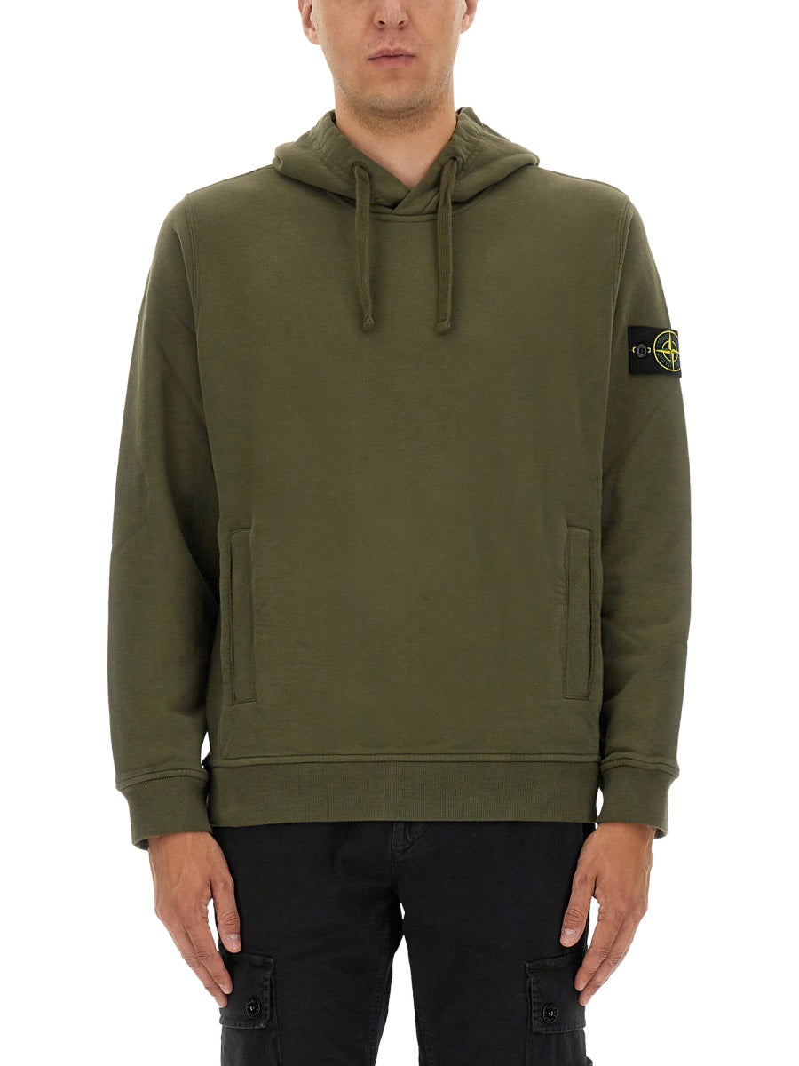 STONE ISLAND Cotton Hoodie - Size L