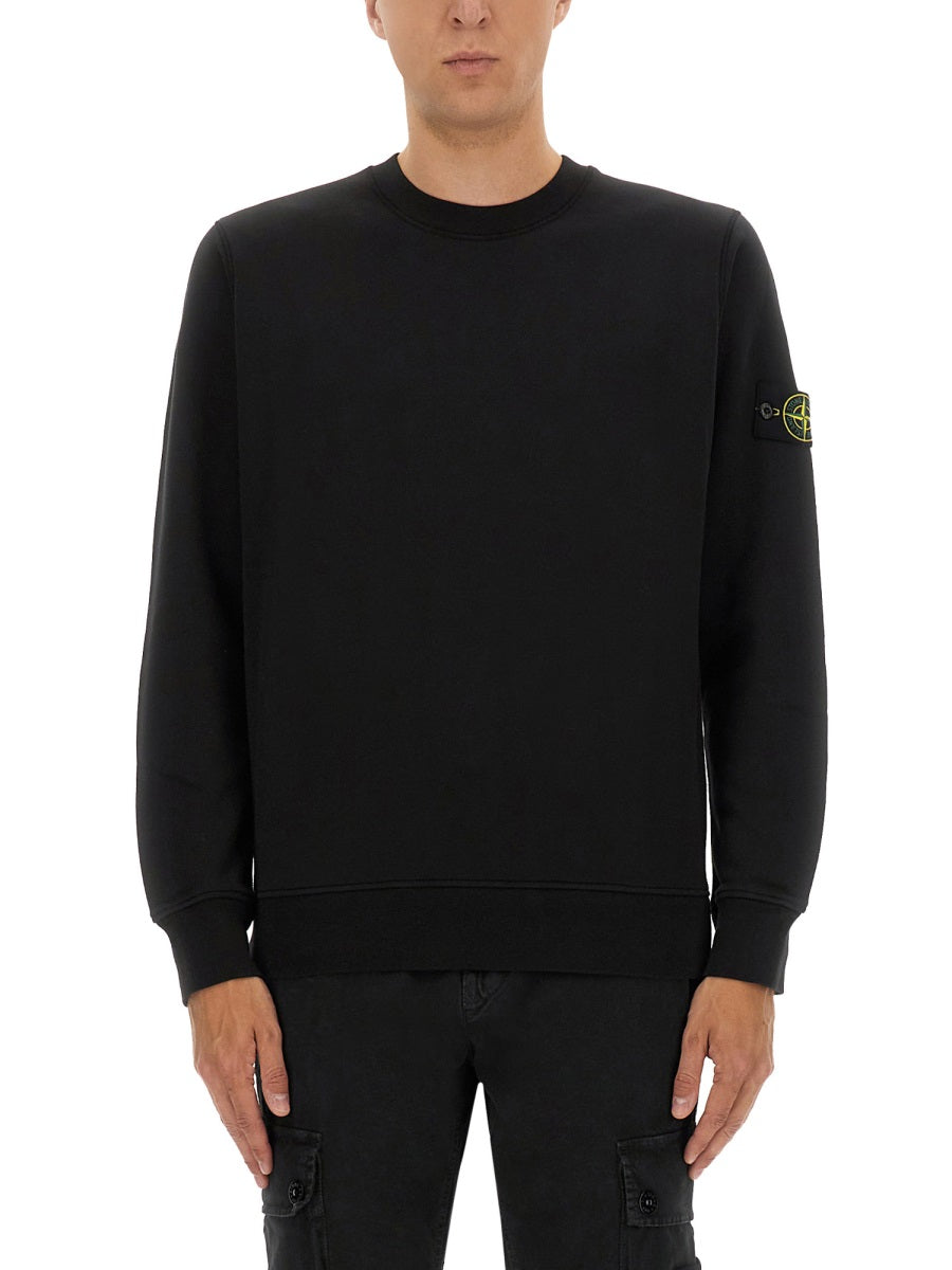 STONE ISLAND Regular Fit Sweatshirt in Organic Cotton - Size L