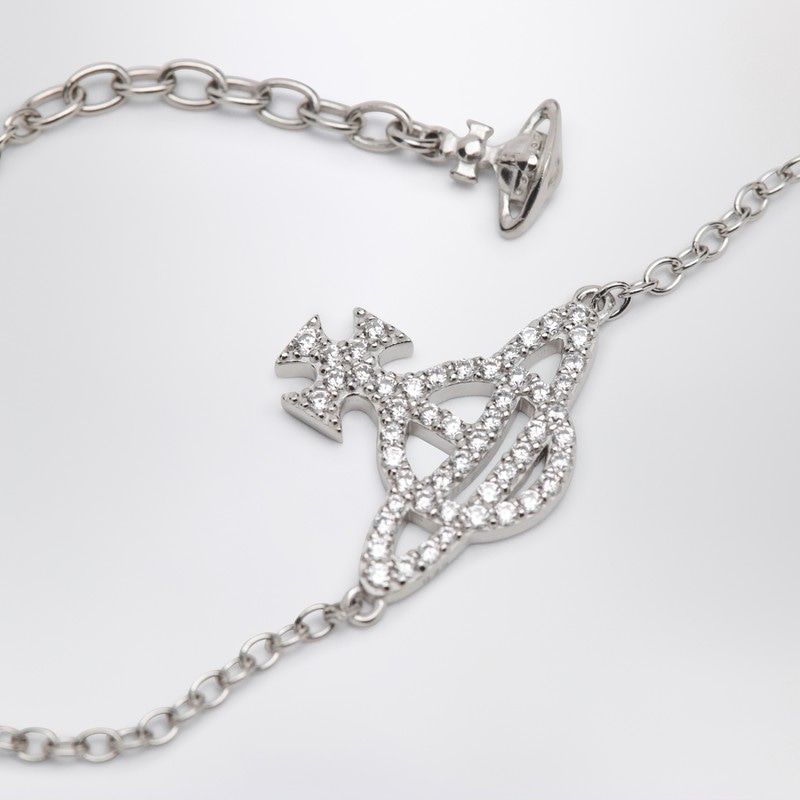VIVIENNE WESTWOOD Orb Charm Bracelet with Crystals