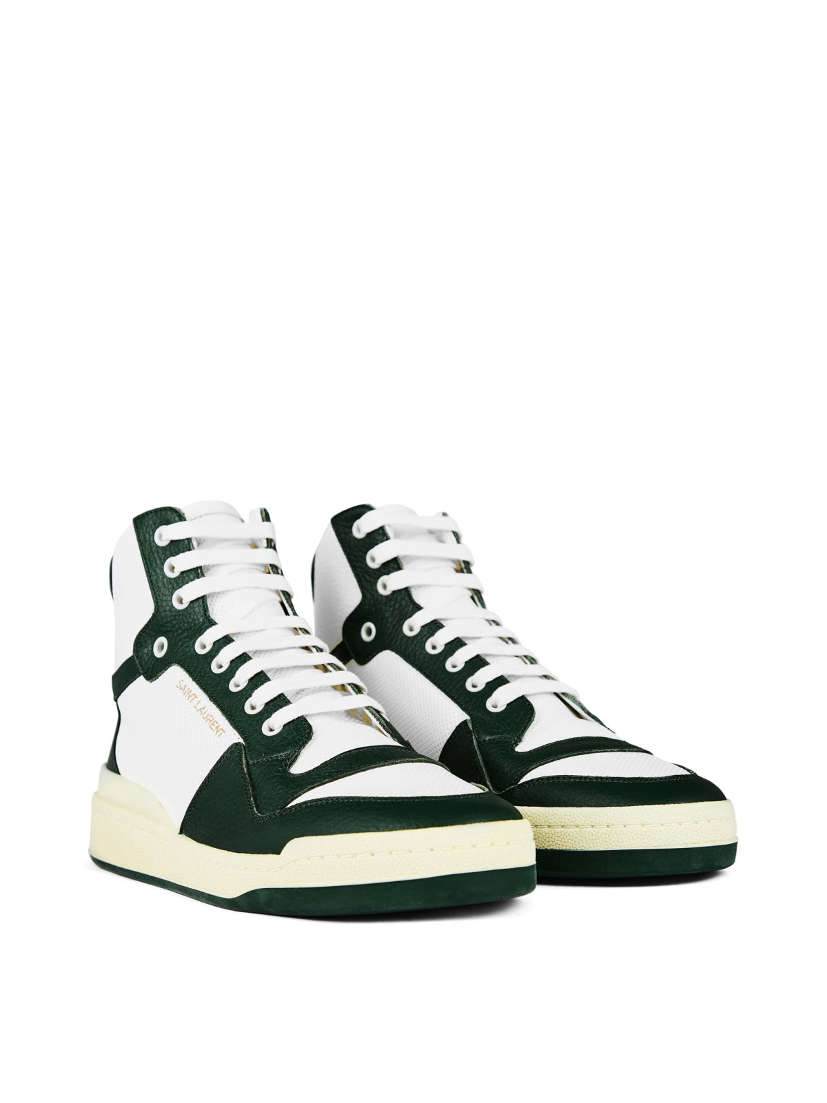 SAINT LAURENT Logo Mid-Top Sneakers for Men - SS24 Collection