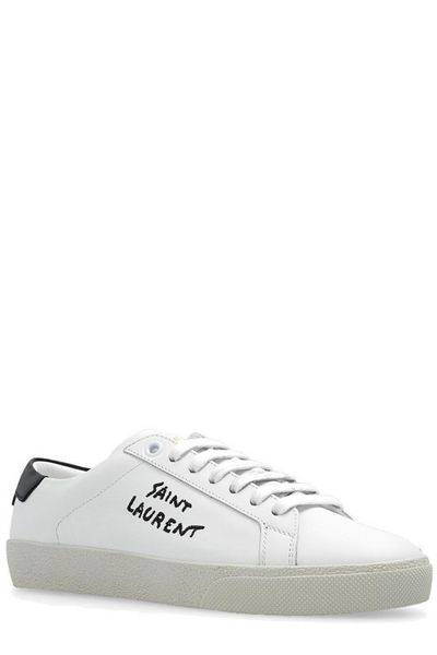 SAINT LAURENT Signature Mini Leather Sneakers for Women