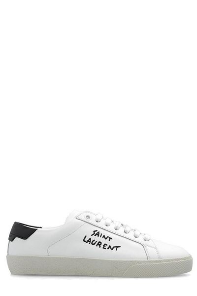 SAINT LAURENT Signature Mini Leather Sneakers for Women