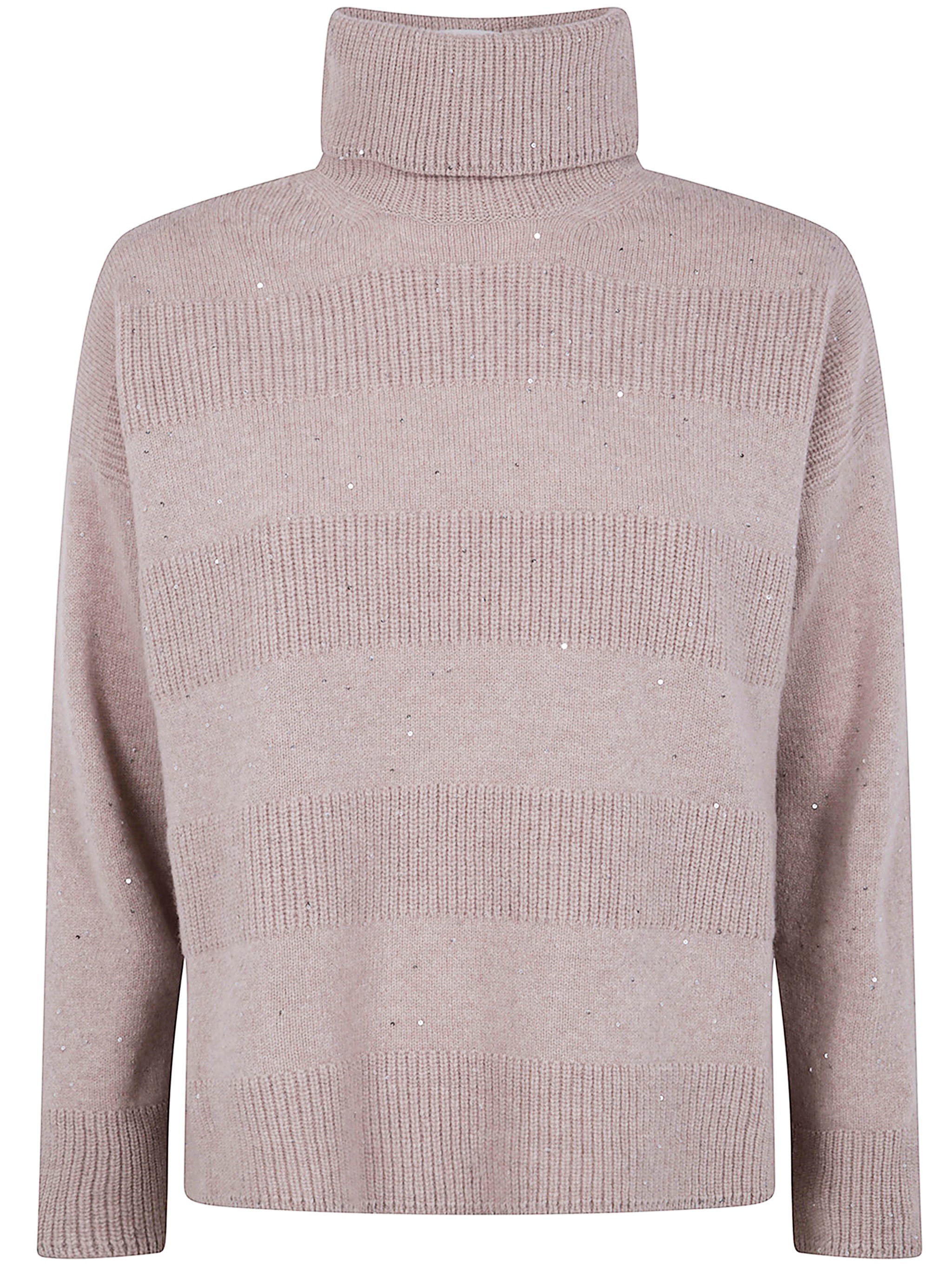 D.EXTERIOR Long High Neck Cashmere Blend Sweater