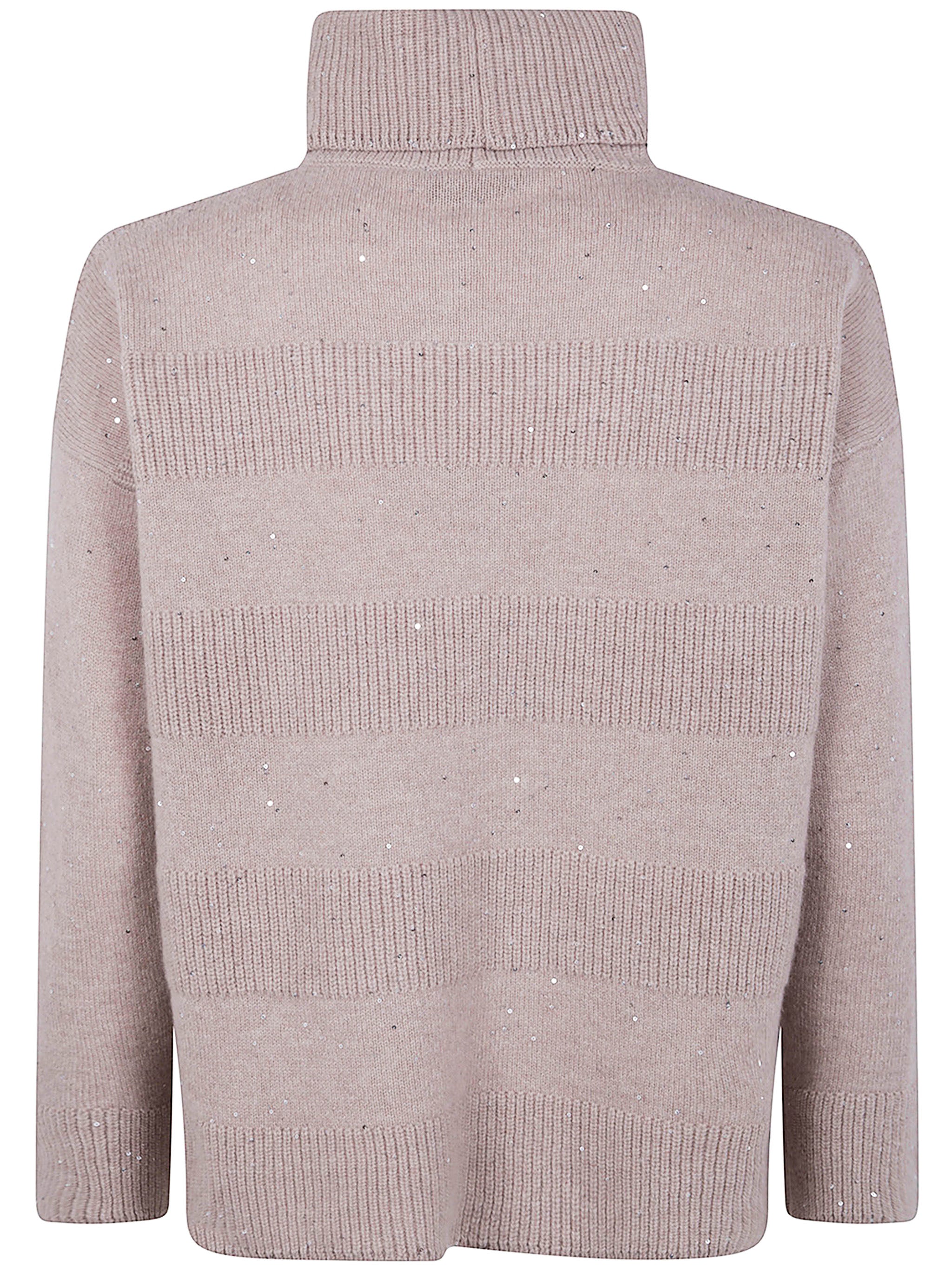 D.EXTERIOR Long High Neck Cashmere Blend Sweater