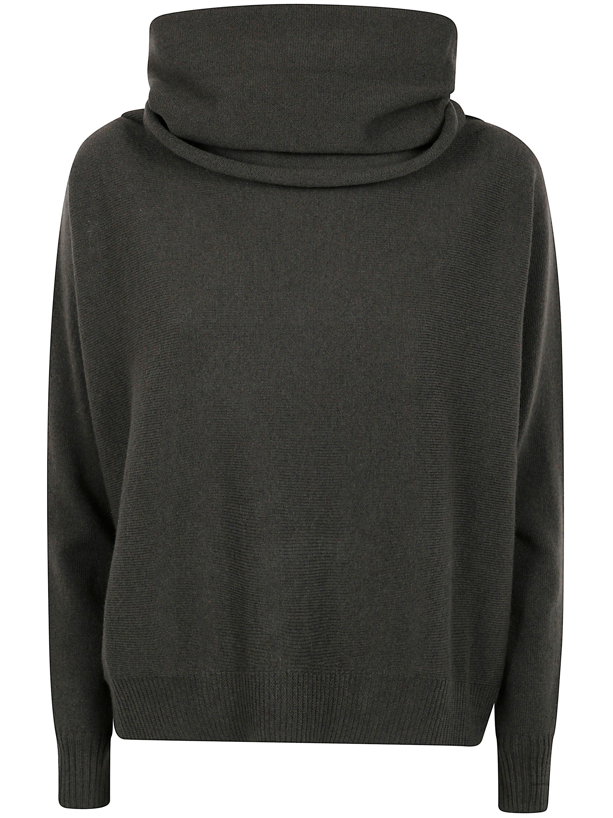 D.EXTERIOR Oversized High Neck Cashmere Blend Sweater for Women