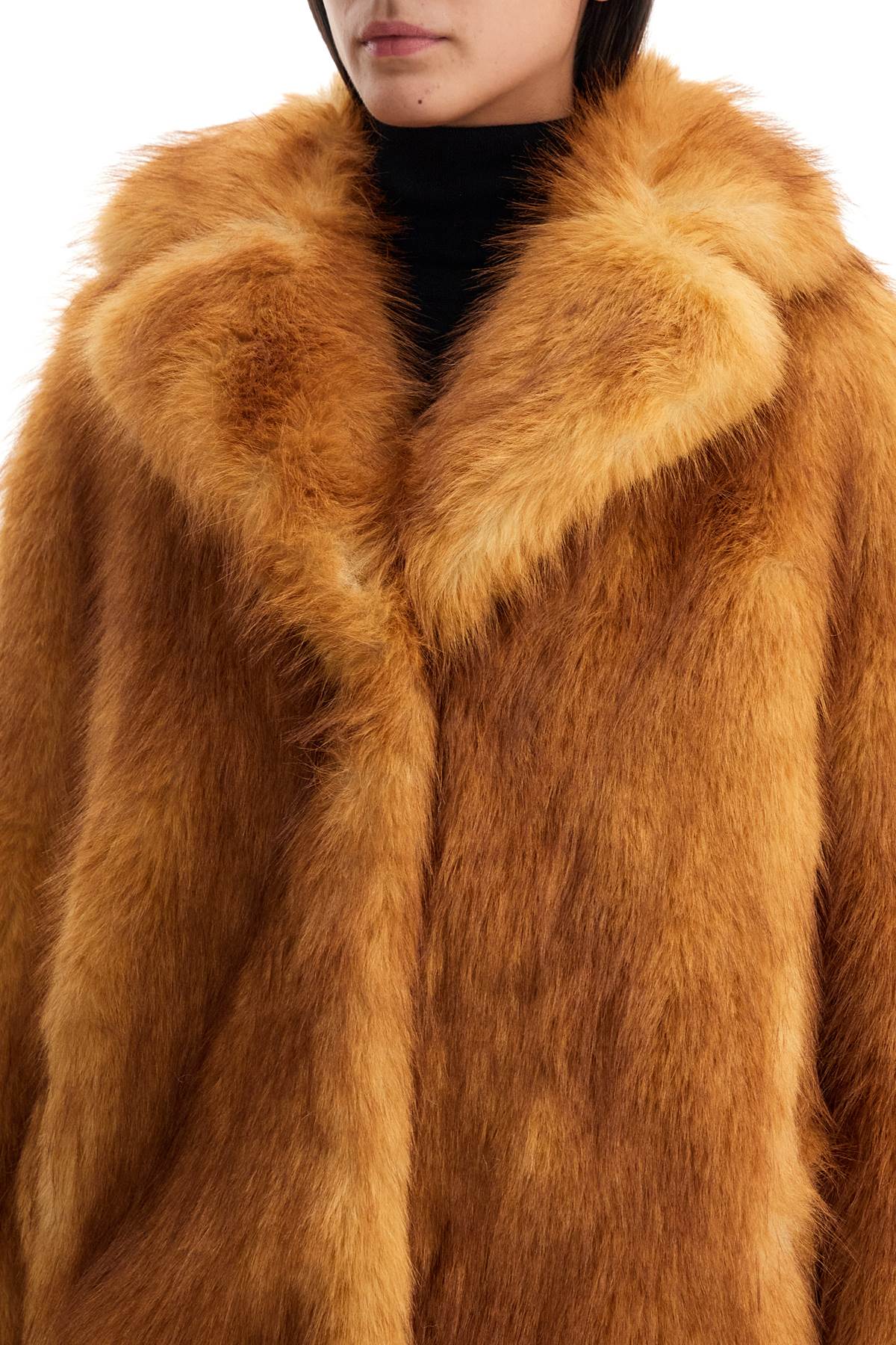 STAND STUDIO Faux Fur Relaxed Fit Jacket Size 36