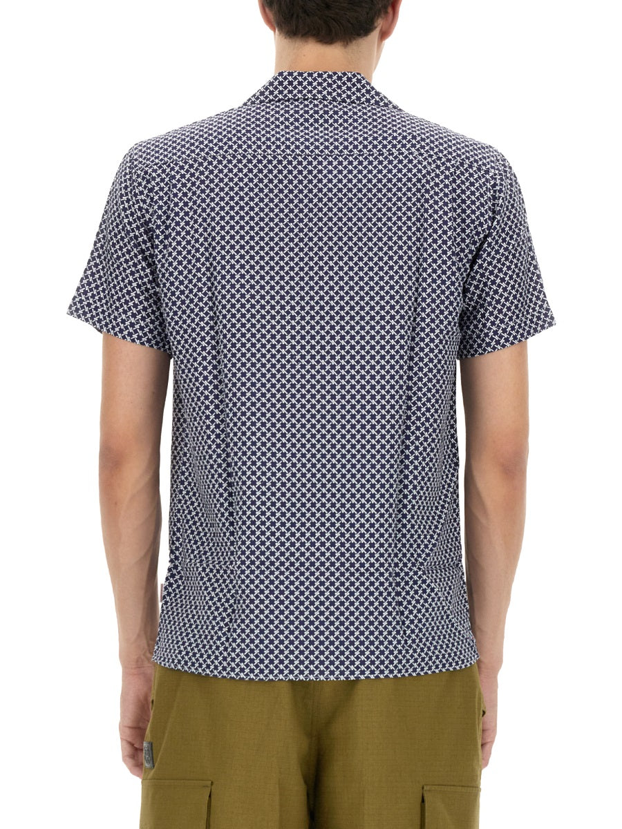 ORLEBAR BROWN Men's V-Neck Button Front Shirt