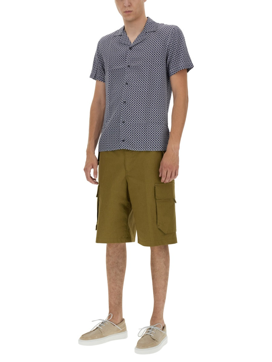 ORLEBAR BROWN Men's V-Neck Button Front Shirt